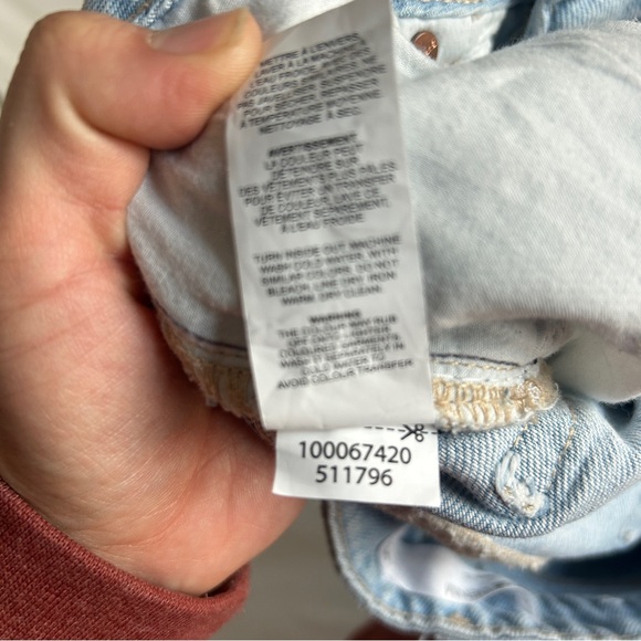 Garage Denim Jambe Large/Wide Leg jeans light wash - Picture 8 of 8